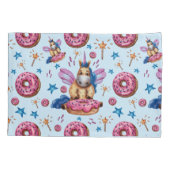 Donuts Magische Einhörner sind Coole Muster Kissenbezug (Rückseite)