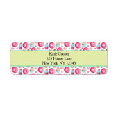 Donuts Makaronen und Cupcake Muster in Aquarellfar (Vorne)