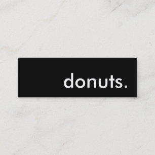 Donuts. Mini Visitenkarte