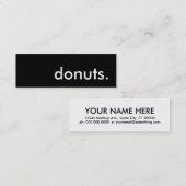 Donuts. Mini Visitenkarte (Vorne/Hinten)