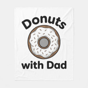 Donuts mit Papa Vintage Donut-Shirt-Design_1 Fleecedecke