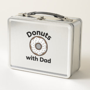 Donuts mit Papa Vintage-Donut-Shirt-Design_1 Metall Brotdose