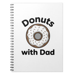 Donuts mit Papa Vintage Donut-Shirt-Design_1 Notizblock