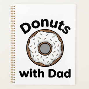 Donuts mit Papa Vintage Donut Shirt Design_1 Planer
