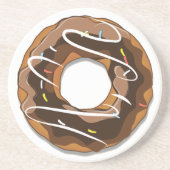 Donuts mit Schokoladenguss Getränkeuntersetzer (Vorne)