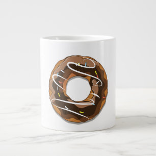 Donuts mit Schokoladenguss Jumbo-Tasse