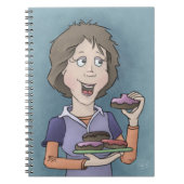 Donuts mit Sprinklerheft Notizblock (Vorderseite)