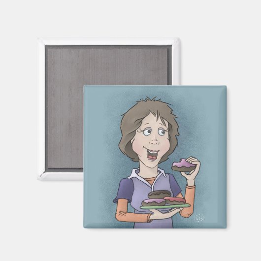 Donuts mit Sprinklermagnet Magnet (Vorderseite/Rückseite)