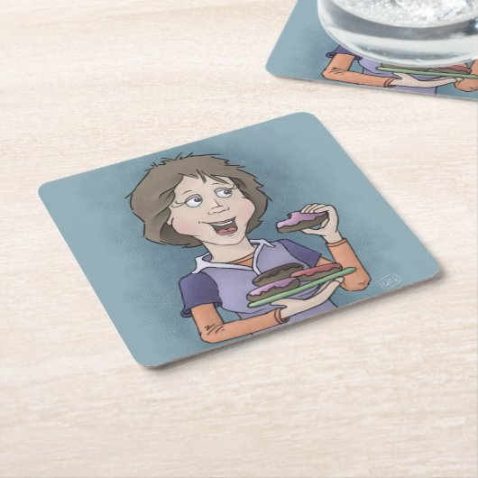 Donuts mit Sprinklerpapier, Untersetzer (angewinkelt)