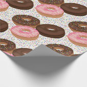 Donuts mit Sprinkles-Party Geschenkpapier (Ecke)