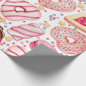Donuts mit Sprinklmuster Geschenkpapier (Ecke)