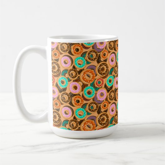 Donuts mit Sprinklmuster Kaffeetasse (Links)