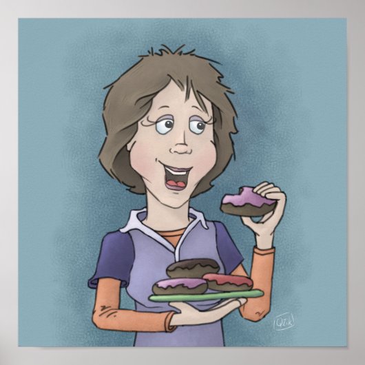 Donuts mit Sprinklplakat Poster (Vorne)