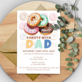 Donuts mit Vater Vatertag Feier Einladung