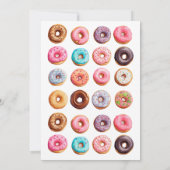 Donuts mit Vater Vatertag Feier Einladung (Rückseite)