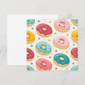 Donuts-Muster Einladung (Vorne/Hinten)