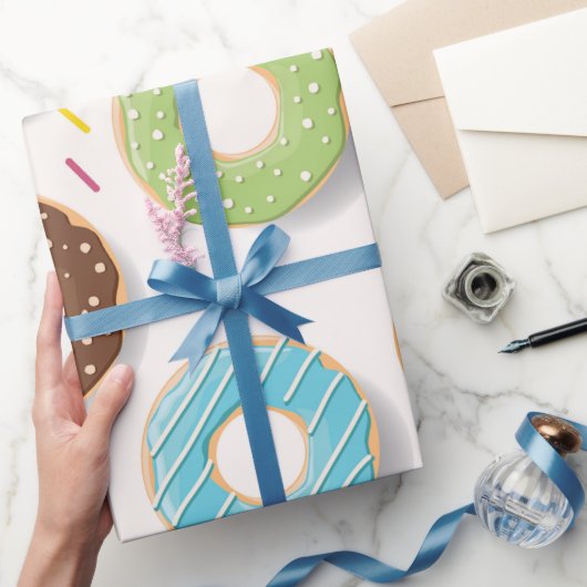 Donuts-Muster Geschenkpapier (Schenken)