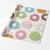 Donuts-Muster Geschenkpapier (Ungerollt)