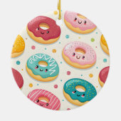 Donuts-Muster Keramik Ornament (Hinten)