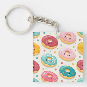 Donuts-Muster Schlüsselanhänger