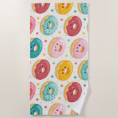 Donuts-Muster Strandtuch (Vorderseite)