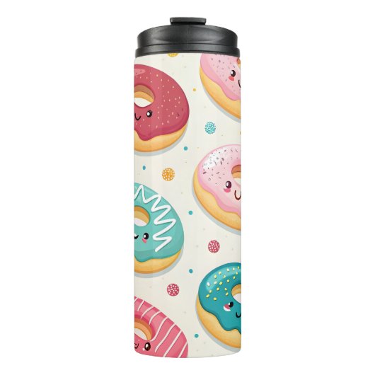 Donuts-Muster Thermosbecher (Vorderseite)
