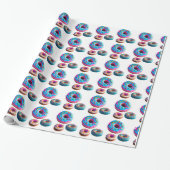 Donuts Muster Wrapping Paper Geschenkpapier (Ungerollt)