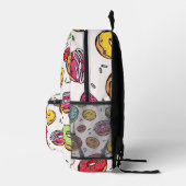 Donuts nahtloses Muster Bedruckter Rucksack (Rechts)
