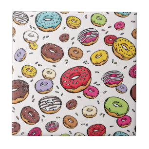 Donuts nahtloses Muster Fliese