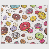 Donuts nahtloses Muster Geschenkpapier (Flach)