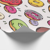 Donuts nahtloses Muster Geschenkpapier (Ecke)