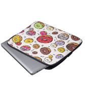Donuts nahtloses Muster Laptopschutzhülle (Vorne Knopf)