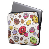 Donuts nahtloses Muster Laptopschutzhülle (Vorderseite Links)
