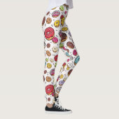 Donuts nahtloses Muster Leggings (Rechts)