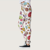 Donuts nahtloses Muster Leggings (Links)