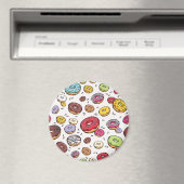 Donuts nahtloses Muster Magnet (In Situ (Geschirrspüler))