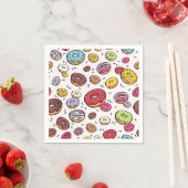 Donuts nahtloses Muster Serviette (Beispiel)