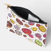 Donuts nahtloses Muster Zubehörtasche (Offen)