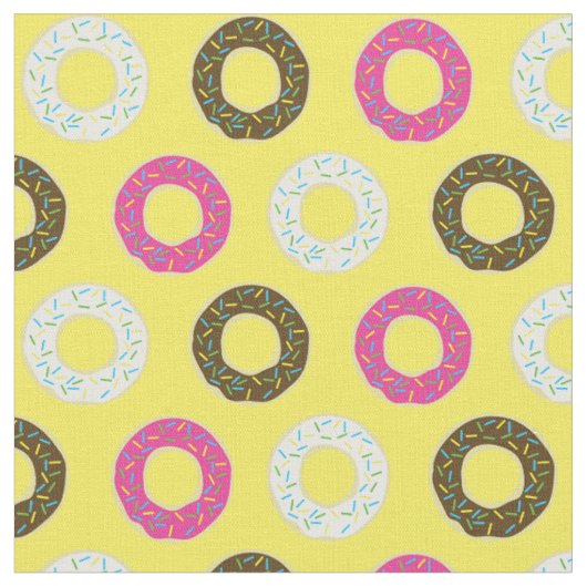 Donuts Niedlich Kids Colorado Food Doughnut Stoff (Nahaufnahme)