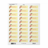 Donuts Niedlich Kid's Return Address Label (Vorne)