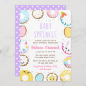 Donuts Oaster Baby Sprinkle Einladung (Vorne/Hinten)