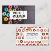 Donuts on Table | Bakery Visitenkarte (Vorne/Hinten)