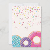 Donuts & Pajamas Einladung zum Geburtstag | 12,7x1 (Rückseite)