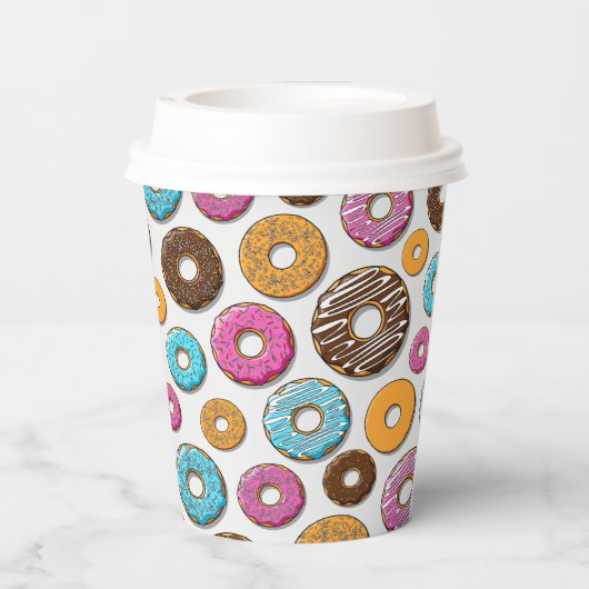 Donuts Pappbecher (Rückseite)