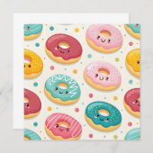 Donuts Pattern Einladung (Vorne/Hinten)