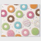 Donuts Pattern Geschenkpapier (Flach)