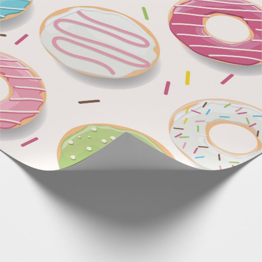 Donuts Pattern  Geschenkpapier (Ecke)