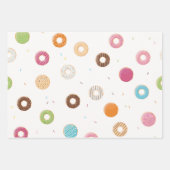 Donuts Pattern Geschenkpapier Set (Vorderseite 2)
