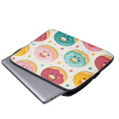 Donuts Pattern Laptopschutzhülle (Vorne Knopf)