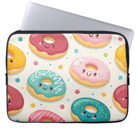 Donuts Pattern Laptopschutzhülle